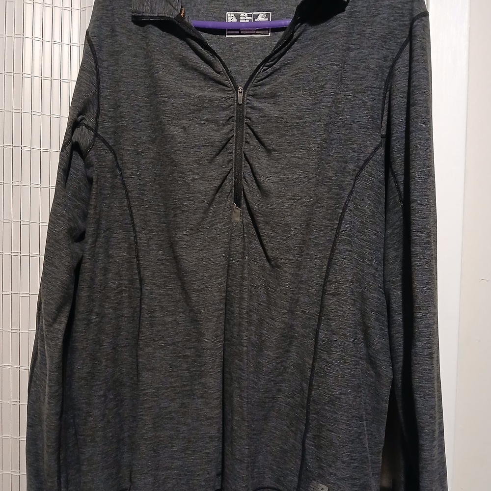 New Balance Charcoal Long Sleeve Top
